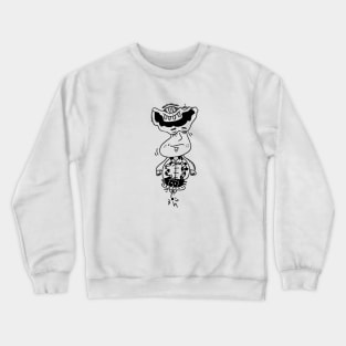 Monster over a man head Crewneck Sweatshirt